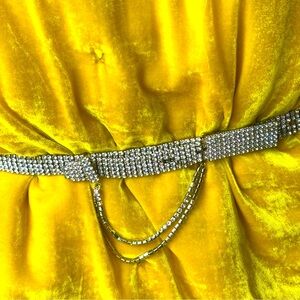 Rhinestone Belt with two extra strands and buckle